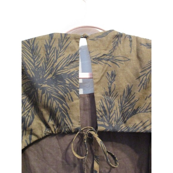 Charlie Holiday Womens Sz 6 M Flores Isles of Palm Cutout Linen Blend Maxi Dress - Picture 15 of 15